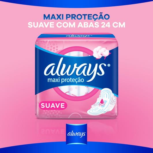 Absorvente Always Maxi proteção Suave com abas 8 Unidades - Imagem em destaque