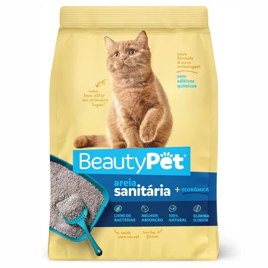 Areia Sanitária Beautypet Para Gatos 4kg - Imagem em destaque