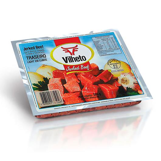 Carne Vilheto Jerked Beef traseiro cubos light 500g - Imagem em destaque