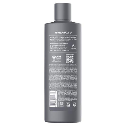 Shampoo Limpeza Refrescante + Mentol Dove Men+Care Frasco 400ml - Imagem em destaque