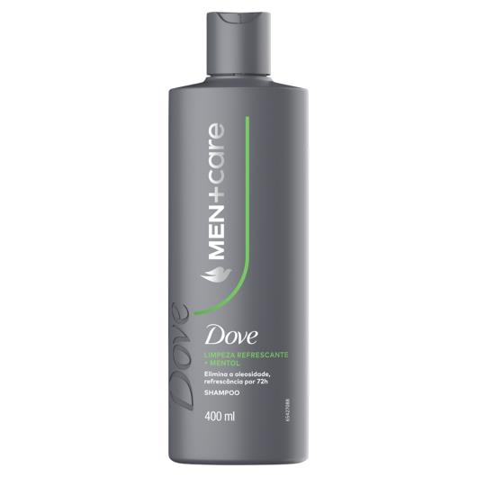 Shampoo Limpeza Refrescante + Mentol Dove Men+Care Frasco 400ml - Imagem em destaque