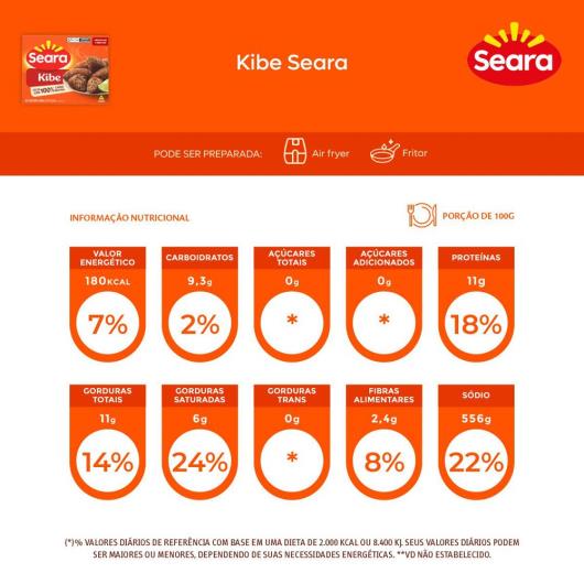 Kibe Seara 500g - Imagem em destaque