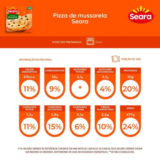 Pizza Seara mussarela 440g - Imagem em destaque