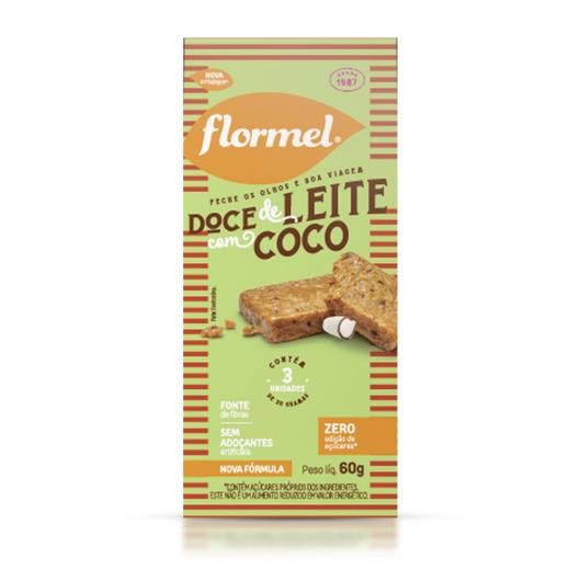 Pack Doce de Leite com Coco Flormel Caixa 60g 3 Unidades - Imagem em destaque