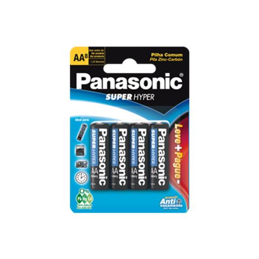 Pilha Panasonic Super Hyper AA Leve 8 Pague 6 - Imagem em destaque