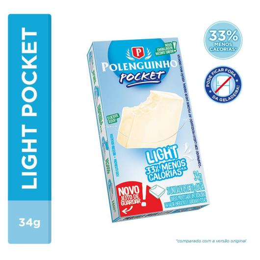 Queijo Polenguinho Pocket Light 34g - Imagem em destaque