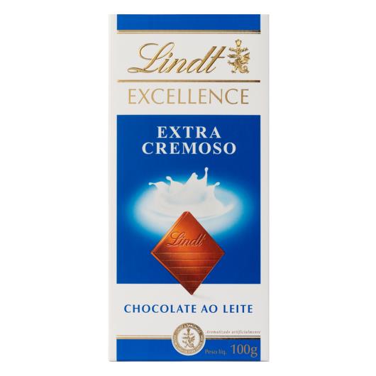 Chocolate Lindt Excellence Tablete Extra Cremoso ao Leite 100g - Imagem em destaque