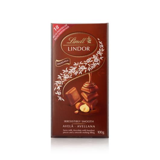 Chocolate Lindt Lindor Singles Ao Leite com Avelã 100g - Imagem em destaque
