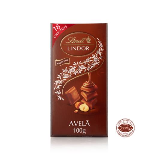 Chocolate Lindt Lindor Singles Ao Leite com Avelã 100g - Imagem em destaque