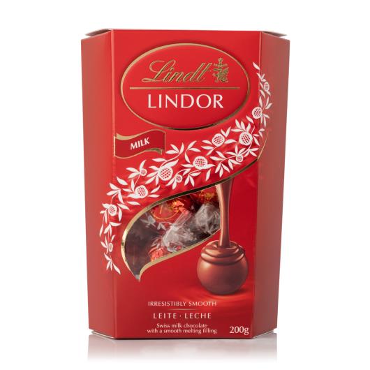 Chocolate Lindt Lindor Cornet Ao Leite 16 unidades 200g - Imagem em destaque