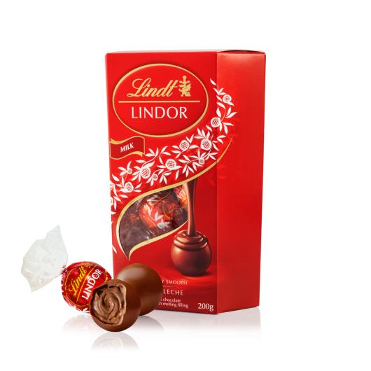 Chocolate Lindt Lindor Cornet Ao Leite 16 unidades 200g - Imagem em destaque