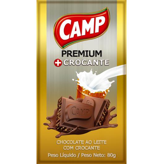 Chocolate Camp Premium Crocante 80g - Imagem em destaque