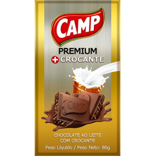 Chocolate Camp Premium Crocante 80g - Imagem em destaque