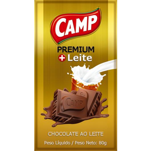 Chocolate Camp Premium Leite 80g - Imagem em destaque