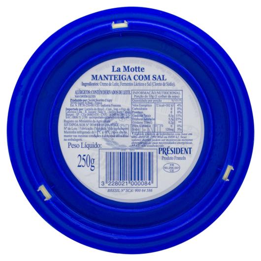 Manteiga President La Motte com sal 250g - Imagem em destaque