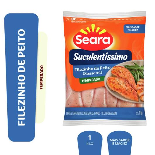 Filezinho de peito temperado Suculentíssimo Seara IQF 1kg - Imagem em destaque