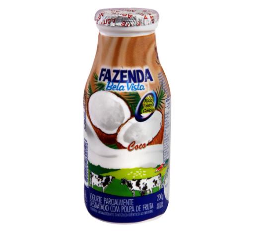 Iogurte líquido coco Fazenda Bela Vista 180g - Imagem em destaque