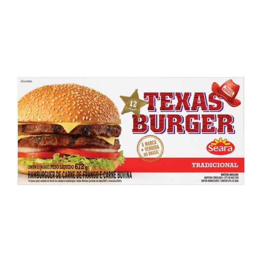 Hambúrguer Seara Texas Burguer 672g - Imagem em destaque