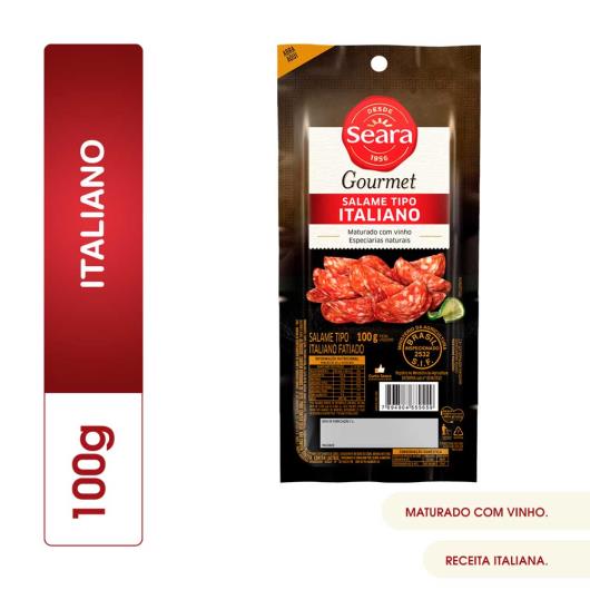 Salame Tipo Italiano Fatiado Seara Gourmet 100g - Imagem em destaque