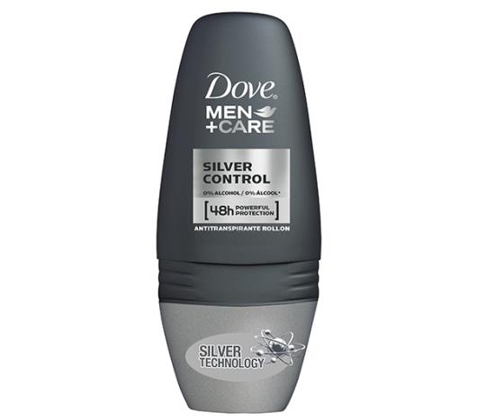 Desodorante Dove roll on men+care silver control 50ml - Imagem em destaque
