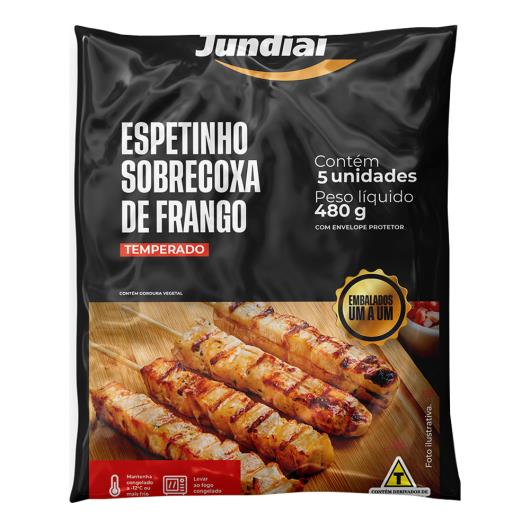 Espetinho Sobrecoxa de Frango Temperado Jundiaí 480g - Imagem em destaque