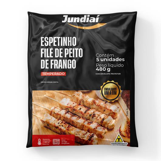 Espetinho Filé de Peito de Frango Jundiaí 480g - Imagem em destaque