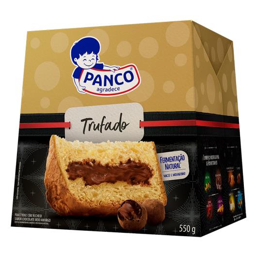 Panettone Panco Trufado com recheio de chocolate amargo 550g - Imagem em destaque