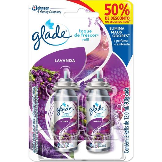 Desodorizador GLADE Toque de Frescor Refil Lavanda Leve 2 Com Desconto - Imagem em destaque