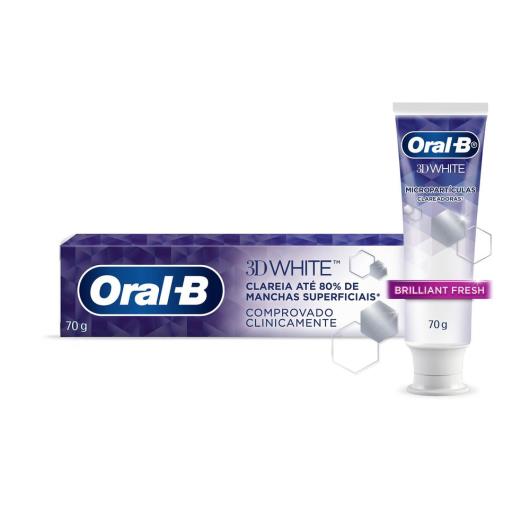 Creme Dental Oral-B 3D White Brilliant Fresh 70g - Imagem em destaque