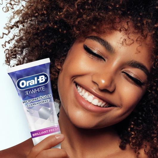 Creme Dental Oral-B 3D White Brilliant Fresh 70g - Imagem em destaque