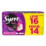 Absorvente Sym Cobertura Suave com Abas 16unidades Leve 16 Pague 14