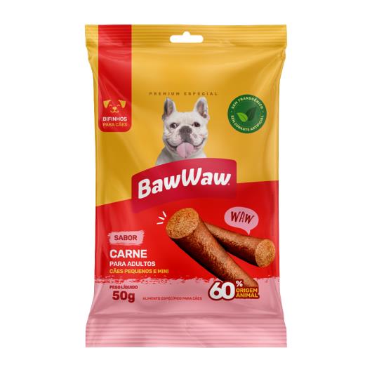 Alimento para cães Baw Waw bife carne raças pequenas 50g - Imagem em destaque