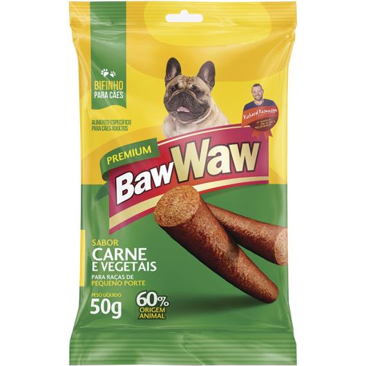 Bifinho para cães Baw Waw Carne e Vegetais raças pequenas 50g - Imagem em destaque