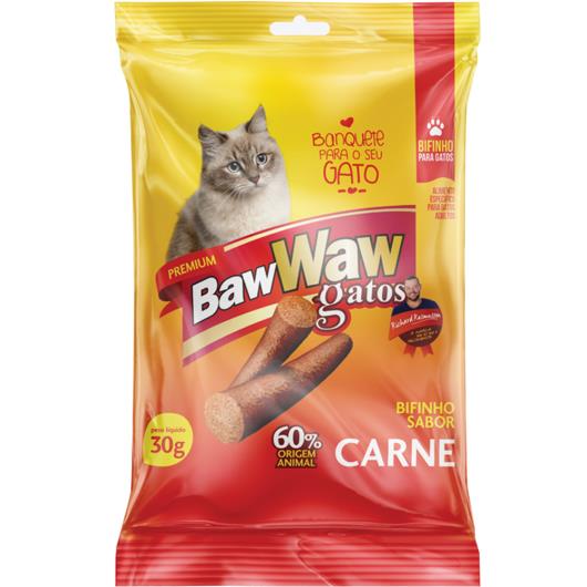 Alimento Gatos Baw Waw Bifinho Carne 30g - Imagem em destaque