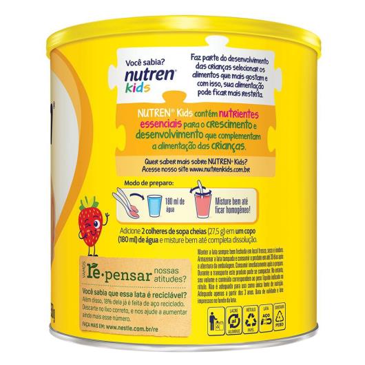Suplemento Alimentar NUTREN KIDS Morango 350g - Imagem em destaque