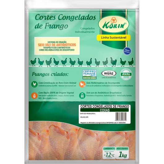 Corte de Frango Korin Coxas Congeladas 1kg - Imagem em destaque