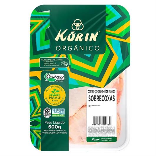Corte de Frango Sobrecoxa Orgânico Congelado Korin 600g - Imagem em destaque