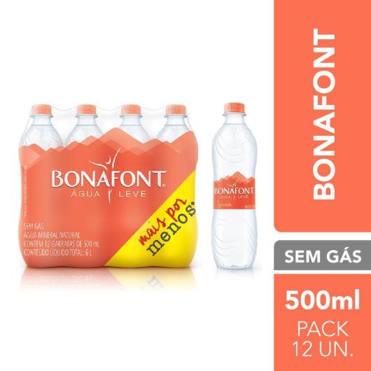 Pack Água Mineral Bonafont 12x500ML - Imagem em destaque