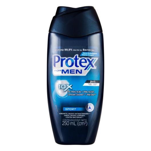 Sabonete Líquido Antibacteriano Sport Protex For Men Frasco 250ml - Imagem em destaque