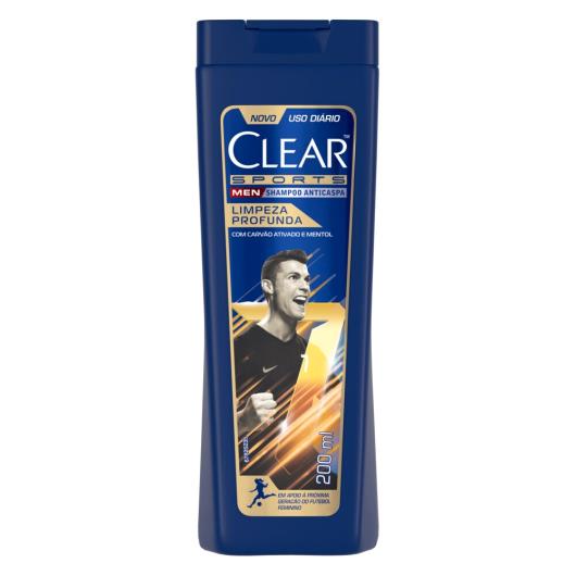 Shampoo Anticaspa Clear Men Sports Limpeza Profunda 200 ml - Imagem em destaque