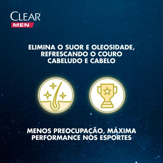 Shampoo Anticaspa Clear Men Sports Limpeza Profunda 200 ml - Imagem em destaque