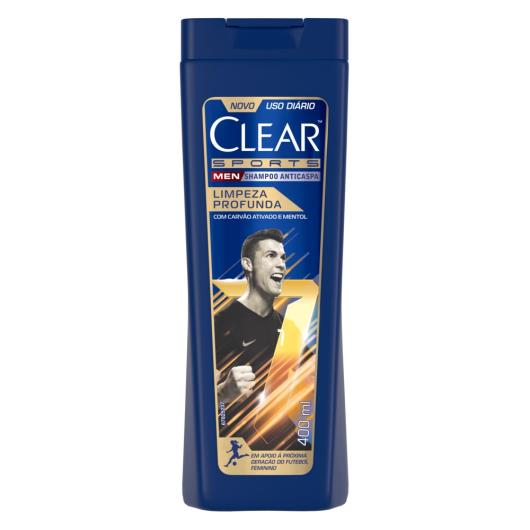 Shampoo Anticaspa Clear Sports Men Limpeza Profunda 400ml - Imagem em destaque