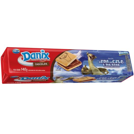 Biscoito Danix recheado chocolate 140g - Imagem em destaque