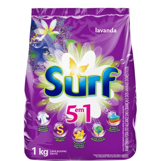 Detergente em pó Surf flor de cerejeira e lavanda 1kg - Imagem em destaque