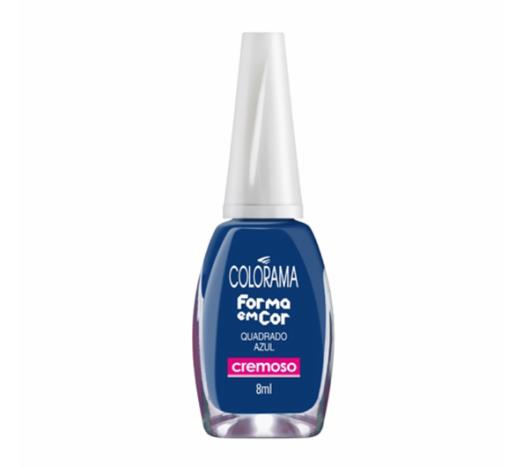 Esmalte Colorama cremoso quadrado azul 8ml - Imagem em destaque