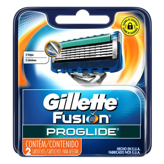 Carga Gillette Fusion Proglide com 2 unidades - Imagem em destaque