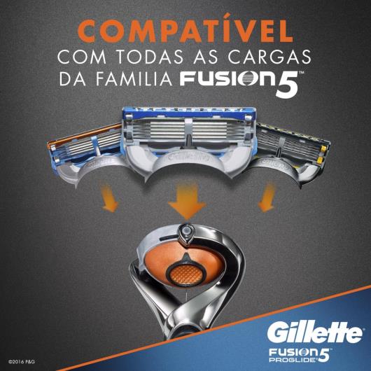 Carga Gillette Fusion Proglide com 2 unidades - Imagem em destaque