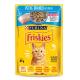 Ração Úmida FRISKIES Gatos Adultos Peixe Branco ao molho 85g - Imagem 7891000118085-1-.jpg em miniatúra