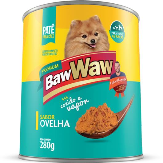 PATÊ PARA CÃES BAW WAW SABOR OVELHA 280G - Imagem em destaque