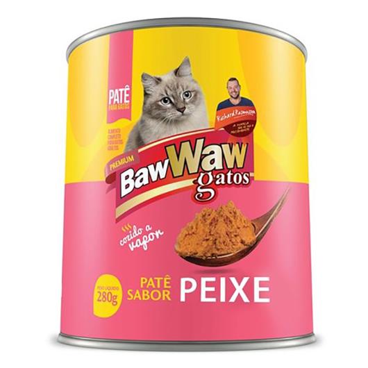 Alimento para gatos Baw Waw Peixe lata 280g - Imagem em destaque